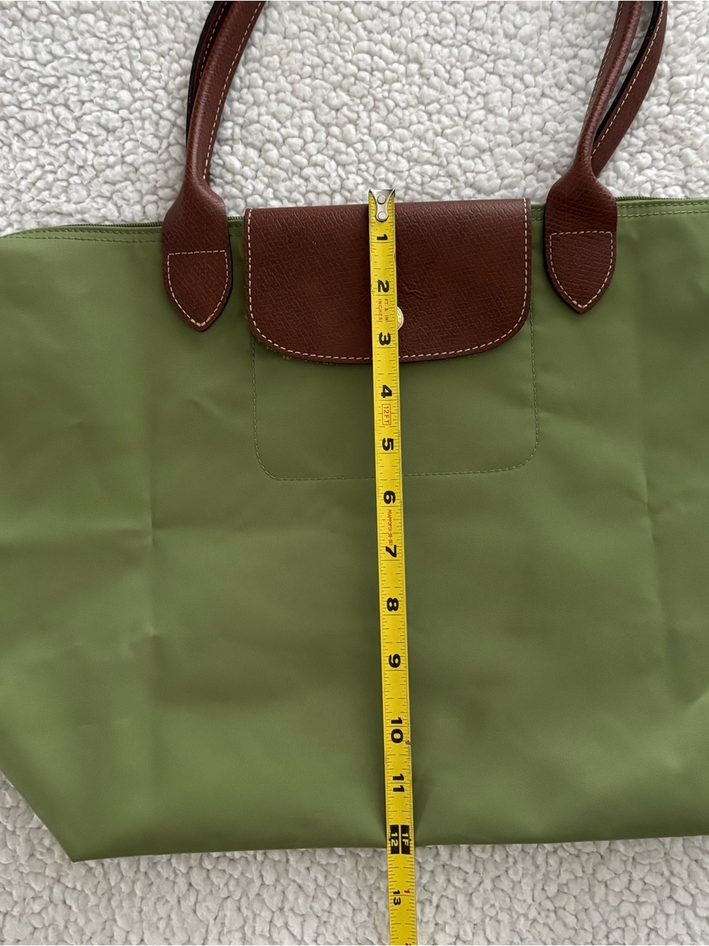 LONGCHAMP Tote Le Pliage Green. Large. See Photos For Detail. NWOT - Picture 10 of 15